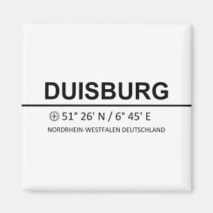 Coördinaten Duisburg Magneet