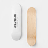 Coördinaten Los Angeles Skateboard (Voorkant)