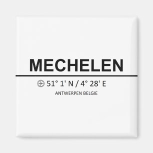 Coördinaten Mechelen Magneet