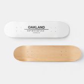 Coördinaten Oakland Skateboard (Horizontaal)