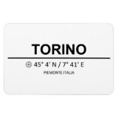 Coördinaten Torino Magneet (Horizontaal)