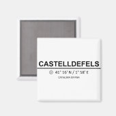 Coordinates Castelldefels Magneet (Voorkant / Achterkant)