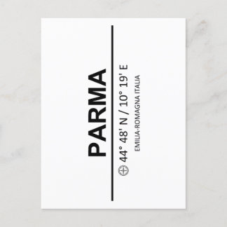 Coordinates Parma Briefkaart