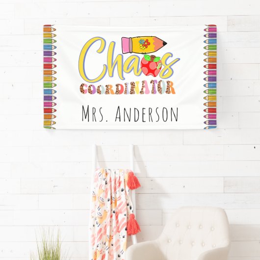 Coordinateur Chaos Poster de l'enseignant Bannière (En situation)