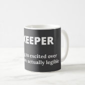 Coordinateur des finances Drôle Définition Mug (Devant droit)