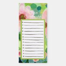 Coordinateur du chaos : Bloc-notes magnétique flor