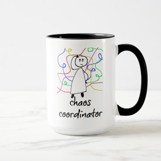 Coordinateur Du Chaos, Drôle, Café Mug (Droite)