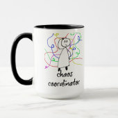 Coordinateur Du Chaos, Drôle, Café Mug (Gauche)