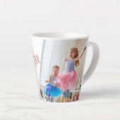 Coordinateur du Chaos Enfants Photo Latte Mug Abst (Angle droit)