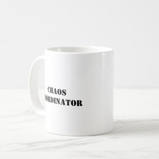 Coordinateur du Chaos Funny Mug (Devant gauche)