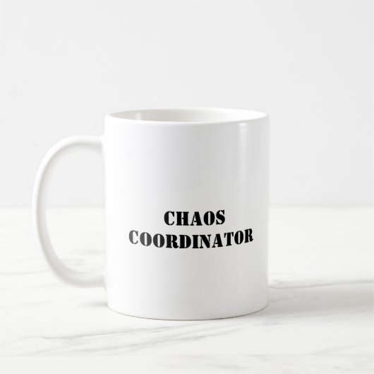 Coordinateur du Chaos Funny Mug (Gauche)