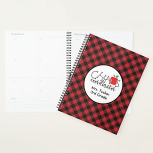 Coordinateur du Chaos Red Black Buffalo Plaid Teac