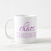 Coordinateur du Chaos Script violet café Mug (Gauche)