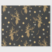 Coördinatie van het kerstrendierpatroon cadeaupapier (Vlak)