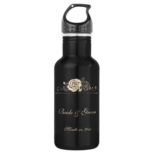 Coördinatie van koffie en Rozen Waterfles (Voorkant)