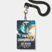 Coördinator evenementen  All Access-concertpas Badge (Voorzijde met lanyard)