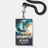 Coördinator evenementen  All Access-concertpas Badge (Achterkant met lanyard)