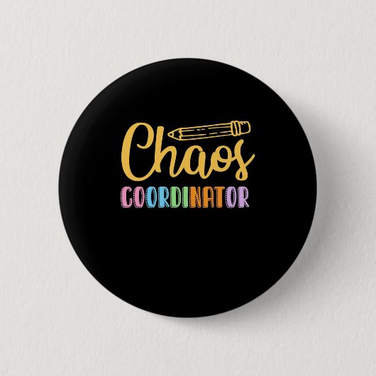 Coördinator leerstoel ronde button 5,7 cm (Voorkant)