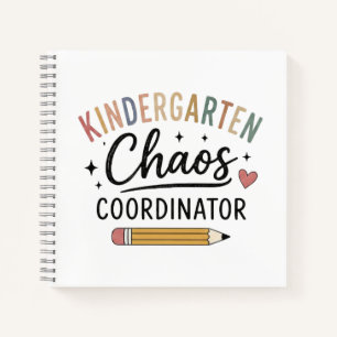 Coördinator van Chaos in de Kleuterschool Funny On Notitieboek