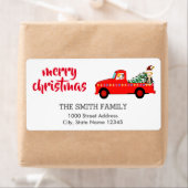  coördinerend kerstadres etiket (Insitu)