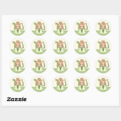 Coördinerende afdichtingen van de envelop van het ronde sticker (Vel)