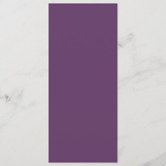 Coordonnée aquarelle moderne | Menu Mariage violet (Dos)