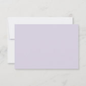 Coordonnée de lavande rustique violet Menu Choix R (Dos)