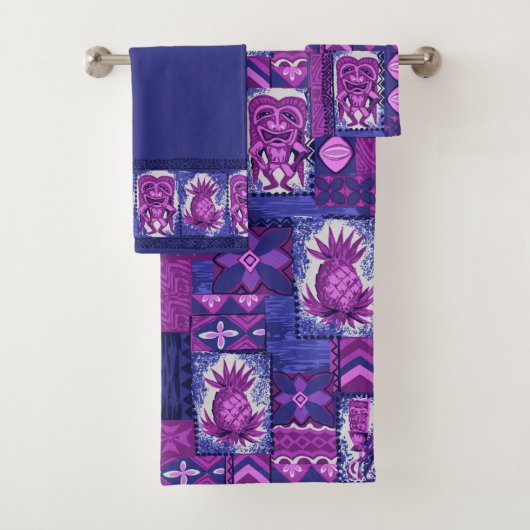 Coordonnée hawaïenne de Tapa de Pomaika'i Tiki - (En situation)