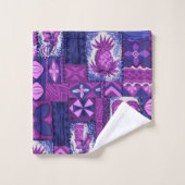 Coordonnée hawaïenne de Tapa de Pomaika'i Tiki - (Gant de toilette)