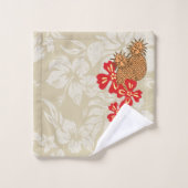 Coordonnée hawaïenne Tan de fille de danse (Gant de toilette)