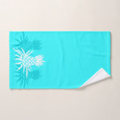 Coordonnée tropicale hawaïenne de Camo d'ananas -  (Serviette à main)