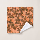Coordonnée tropicale hawaïenne de Camo d'ananas-Pa (Gant de toilette)