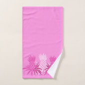 Coordonnée tropicale hawaïenne de l'ananas - rose (Serviette à main)