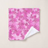 Coordonnée tropicale hawaïenne de l'ananas - rose (Gant de toilette)