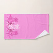 Coordonnée tropicale hawaïenne de l'ananas - rose (Serviette à main)