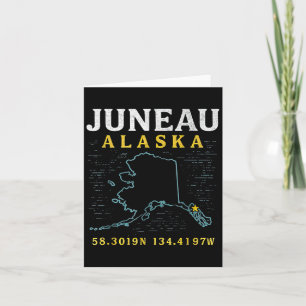 Coordonnées Carte Juneau Alaska, Voyage
