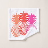 Coordonnées de l'ananas tropique de Momona Hawaiia (Gant de toilette)