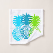 Coordonnées tropicales hawaïennes d'ananas de (Gant de toilette)