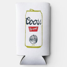 Coors Banket Block Print Design Koelbox Koozie
