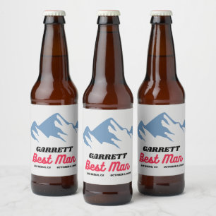 COORS Groomsman Best Man proposal Custom Name Gift Bier Etiket