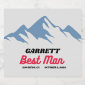 COORS Groomsman Best Man proposal Custom Name Gift Bier Etiket (Enkel label)