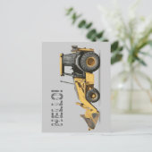 Coosterst Construction Excavator Digger Briefkaart (Staand voorkant)