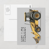 Coosterst Construction Excavator Digger Briefkaart (Voorkant / Achterkant)