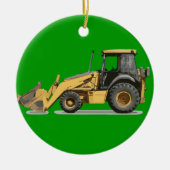 Coosterst Construction Excavator Digger Keramisch Ornament (Voorkant)