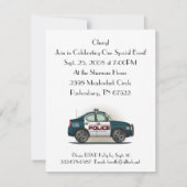 Cop-auto van politie-interceptor kaart (Achterkant)