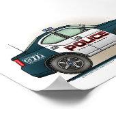 Cop-auto van politie-interceptor poster (Hoek)