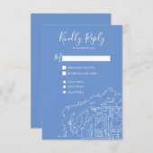 Cop Cot Central Park New York City Wedding RSVP (Voorkant / Achterkant)