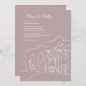 Cop Cot Central Park Wedding Kaart (Voorkant / Achterkant)