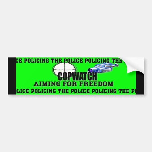 COP WATCH BUMPERSTICKER (Voorkant)