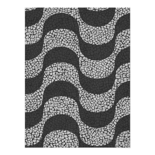 Copacabana Beach Boardwalk Perfect Poster (Voorkant)